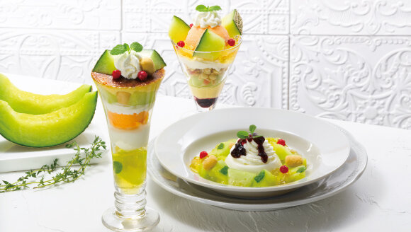 季節のデザート『Melon Dessert 旬の国産メロン〜品種の味わいを楽しんで〜』